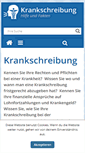 Mobile Screenshot of krankschreibung.net