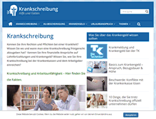 Tablet Screenshot of krankschreibung.net